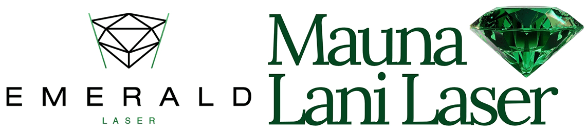 Emerald Laser and Mauna Lani Laser logos.